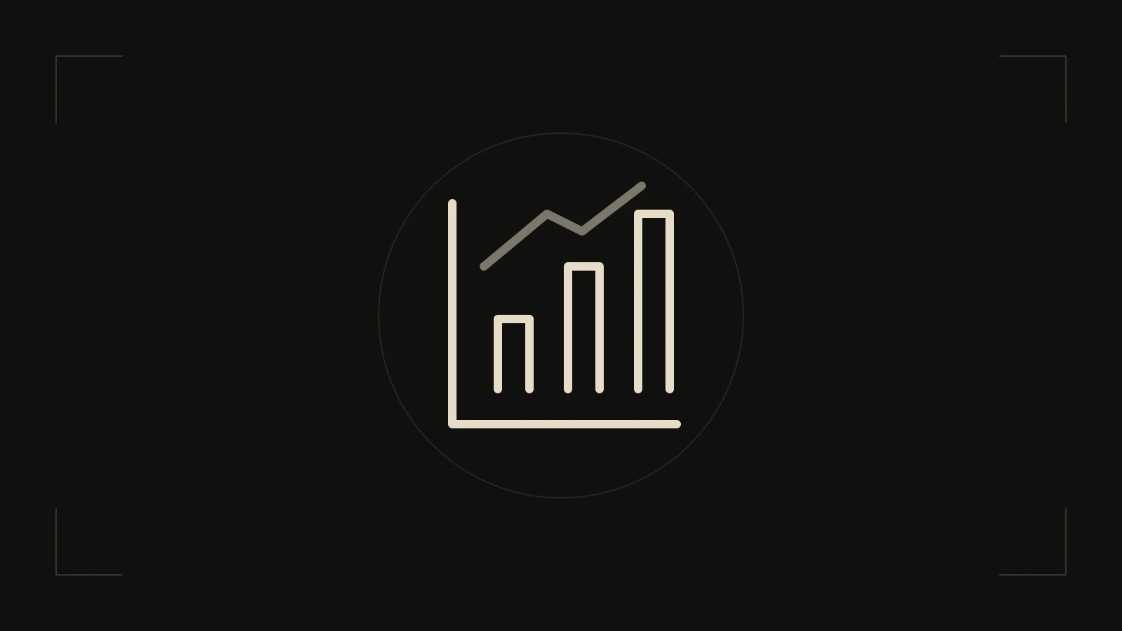 Bar chart symbol.