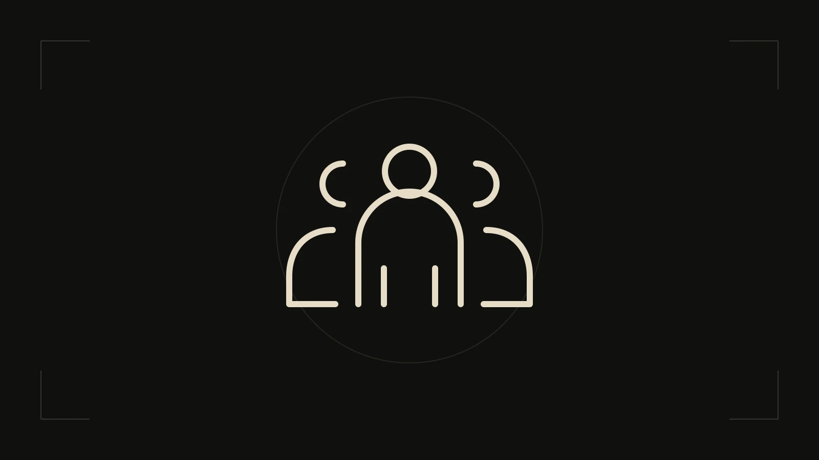 Three people representing a studio team.